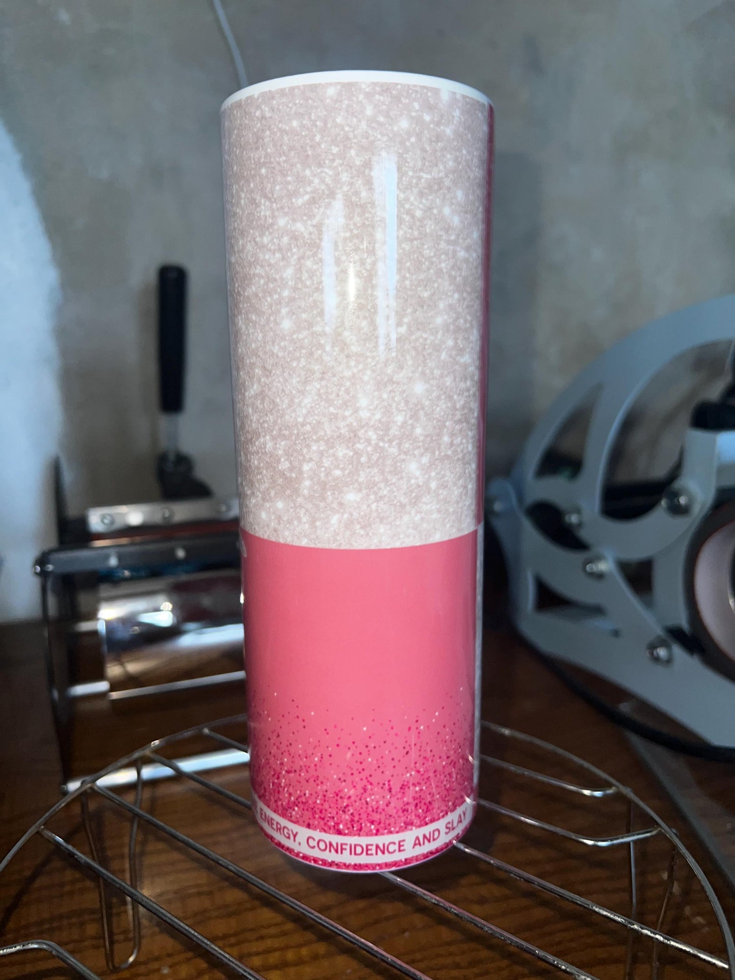 Pink Red Bull Personalised Tumbler