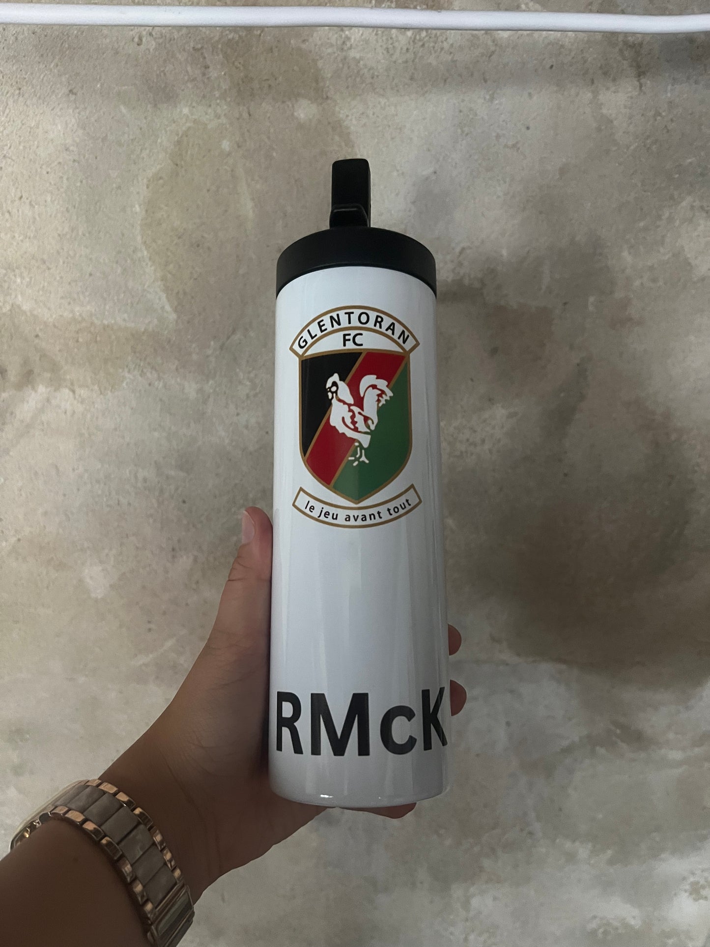 Personalised Football Water Bottle
