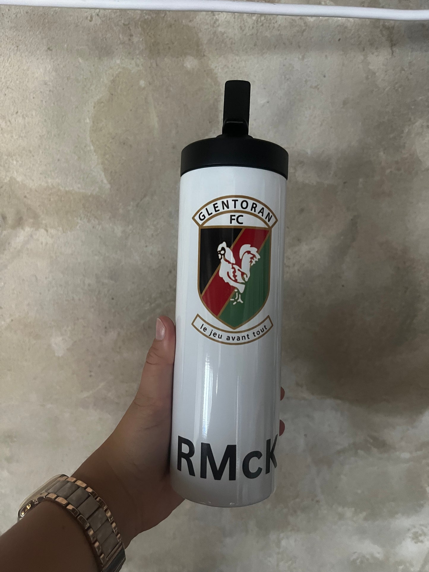 Personalised Football Water Bottle