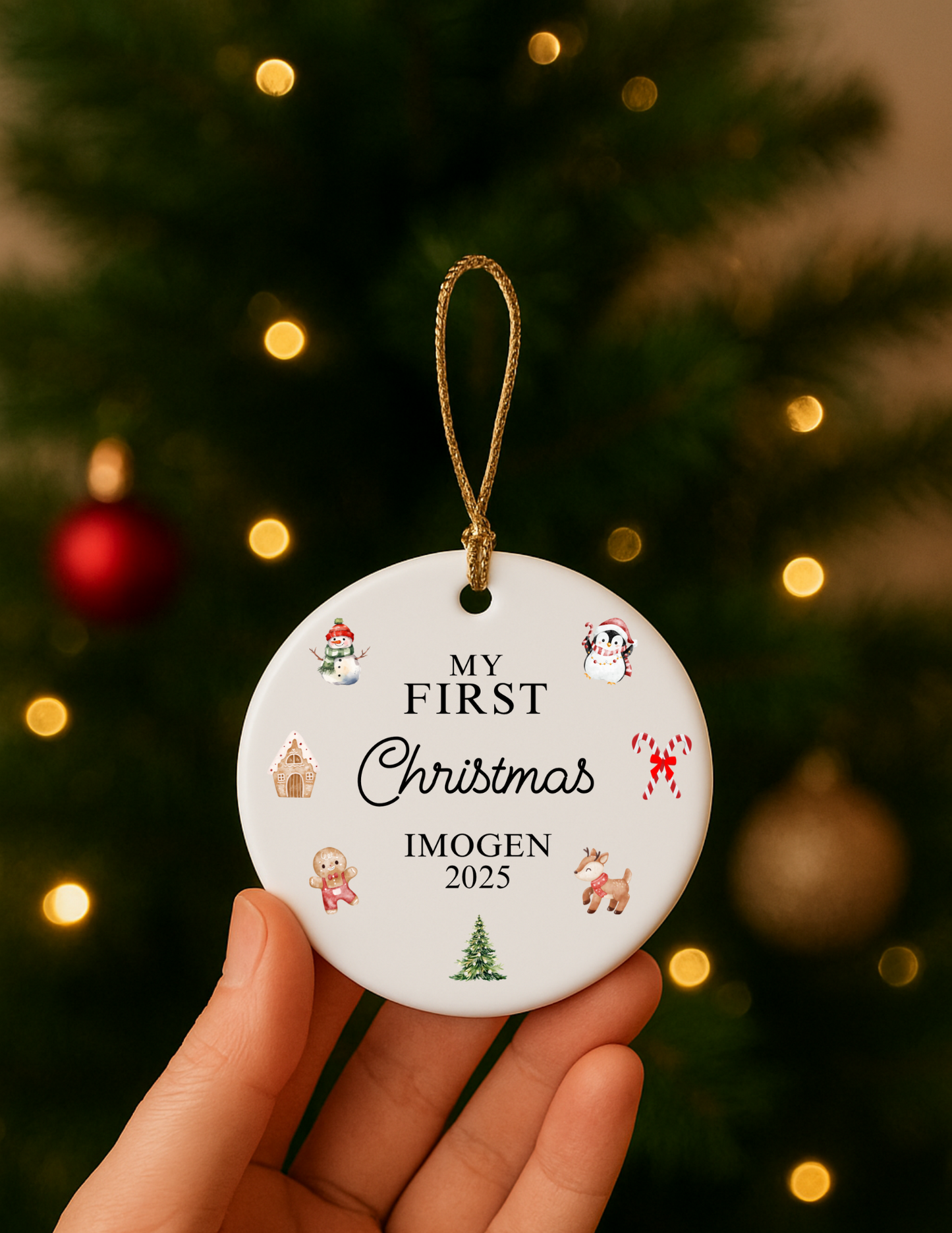 Circle Ceramic Bauble