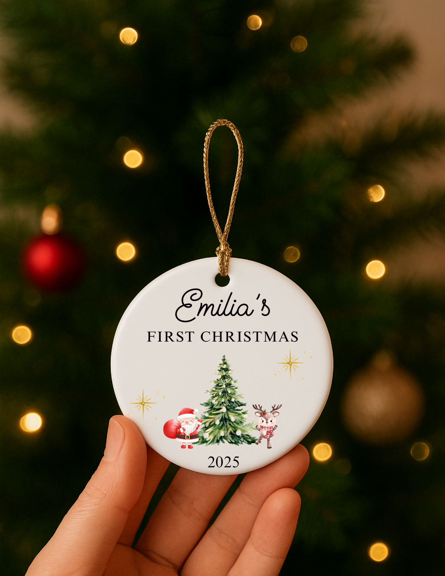 Circle Ceramic Bauble