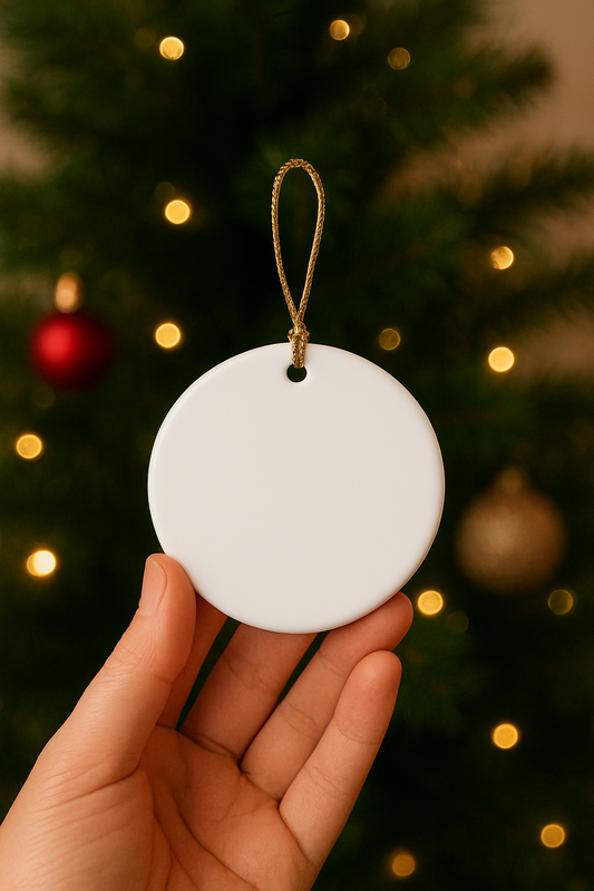 Circle Ceramic Bauble