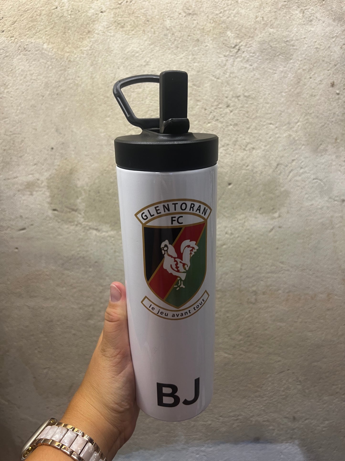 Personalised Football Water Bottle