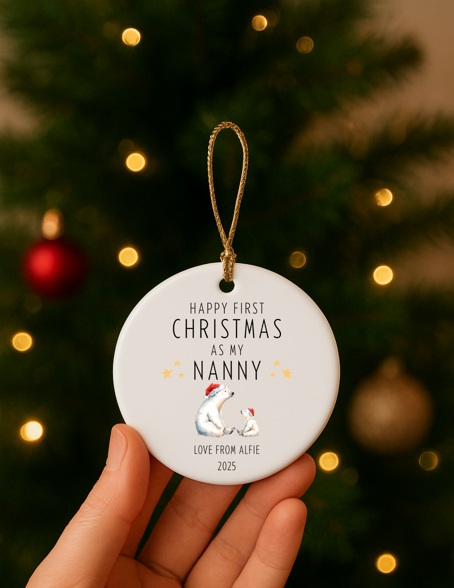 Circle Ceramic Bauble