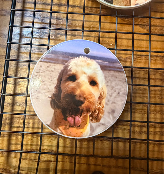 Circle Ceramic Bauble