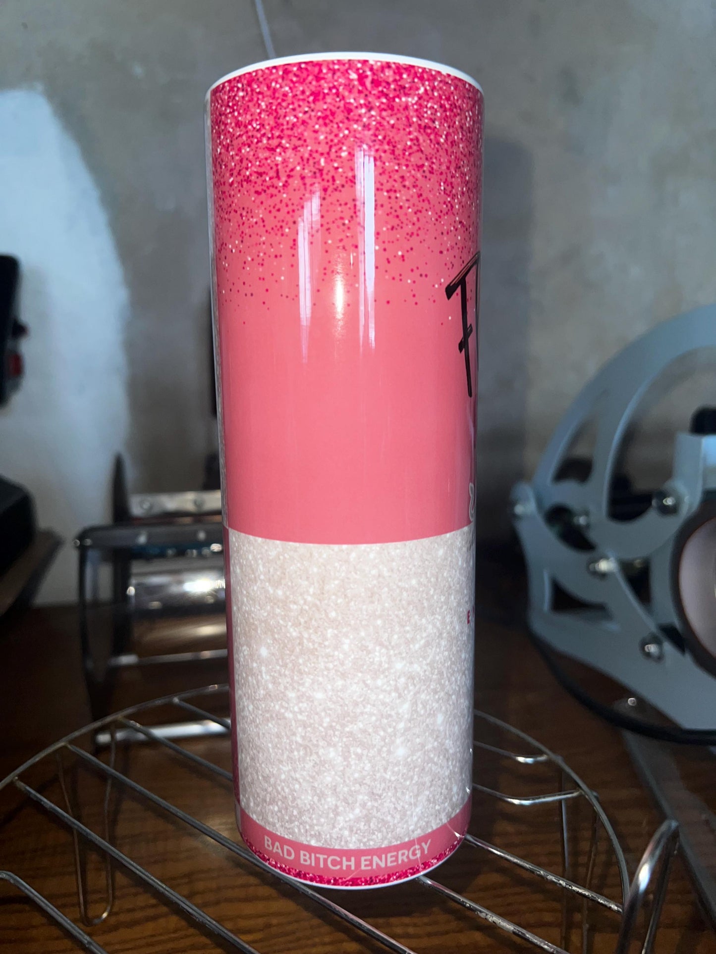 Pink Red Bull Personalised Tumbler